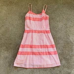 Old Navy Cami Pink and White Summer Dress (Petite)